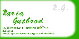 maria gutbrod business card